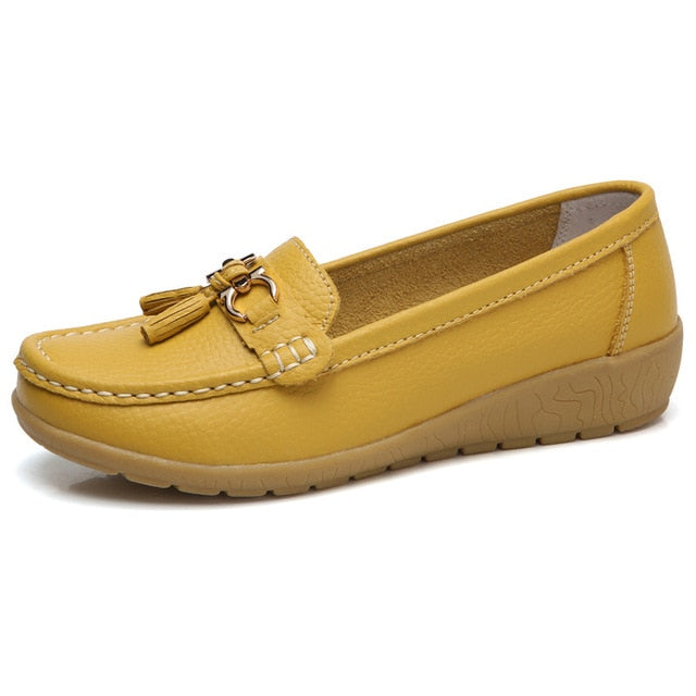 Women's Moccasins Loafers Flat Shoes Soft Slip On Footwear