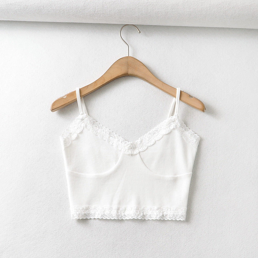 Women's Lace Camisole Vest Short Tank Crop Top