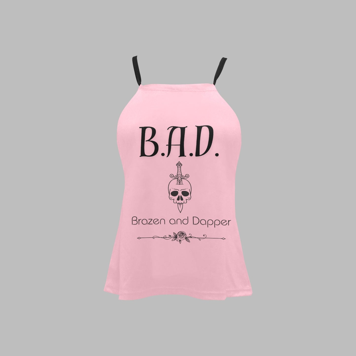 Women's B.A.D Brazen And Dapper Print Spaghetti Strap Vest Top