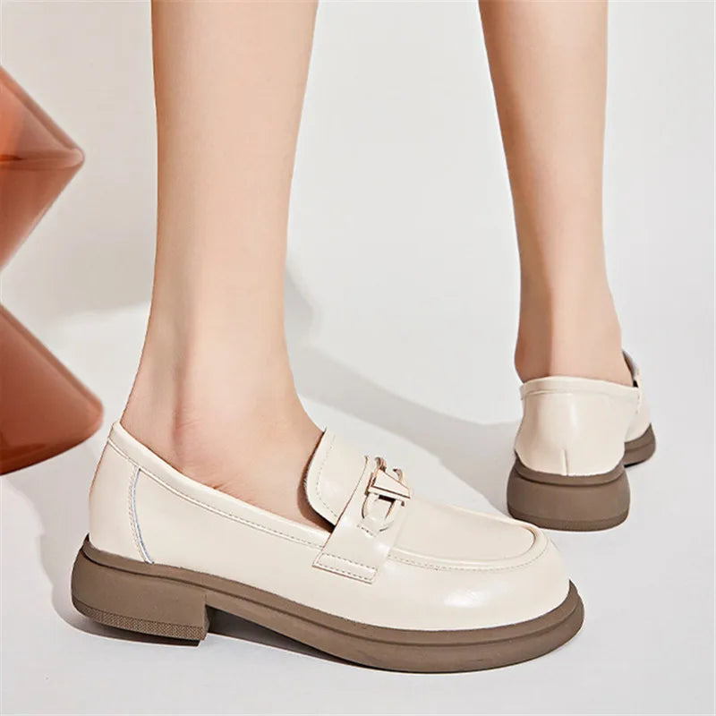 Women's Faux Leather Chunky Loafers