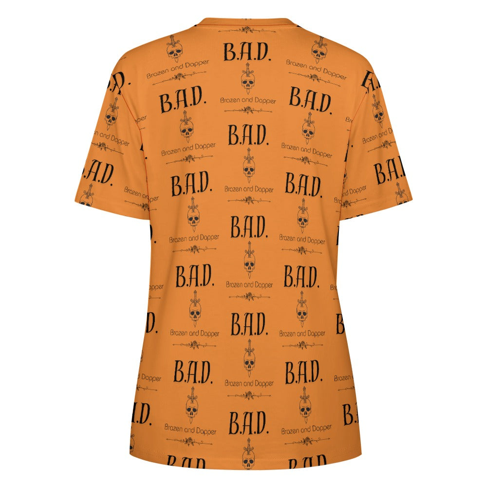 Women's B.A.D Brazen And Dapper Print Cotton T-shirt