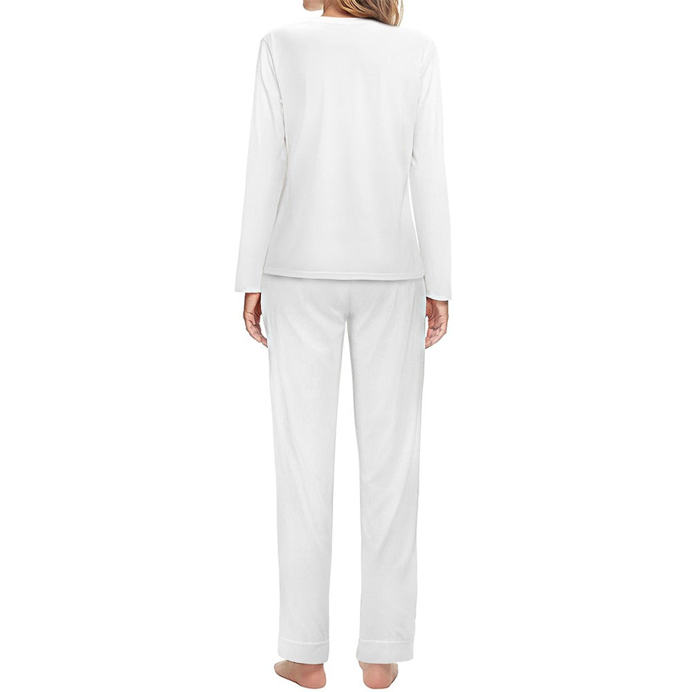 Women's It's Time to Paws Print Two Piece Pyjama Loungewear Set