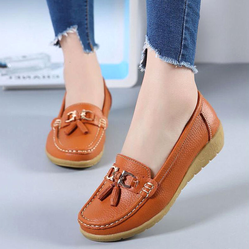Women's Moccasins Loafers Flat Shoes Soft Slip On Footwear