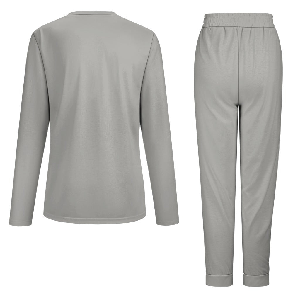 Women's It's Time to Paws Print Two Piece Pyjama Loungewear Set