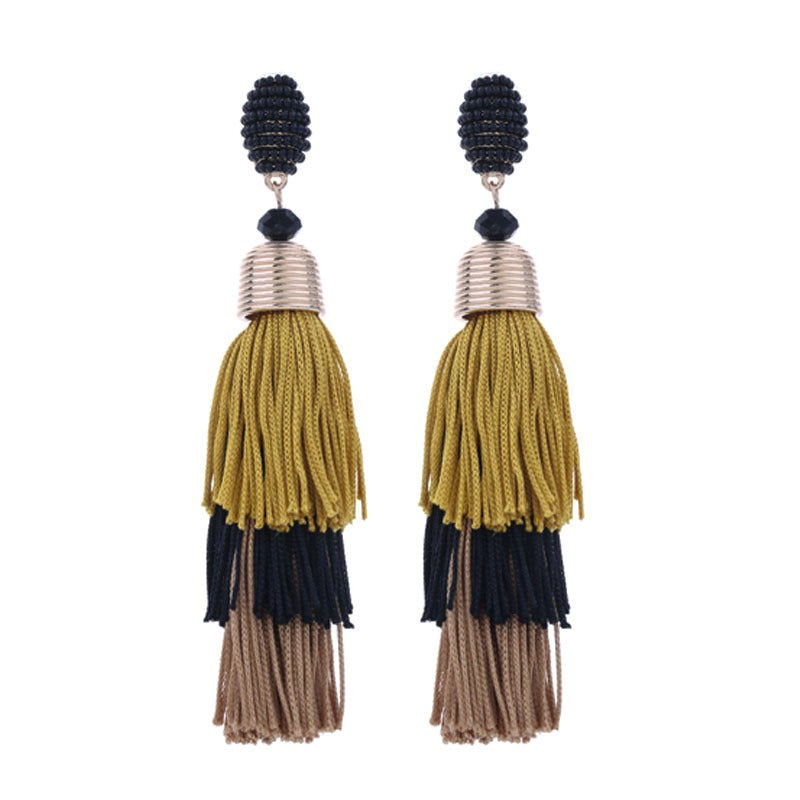 Bohemian Style Long Tassel Earrings