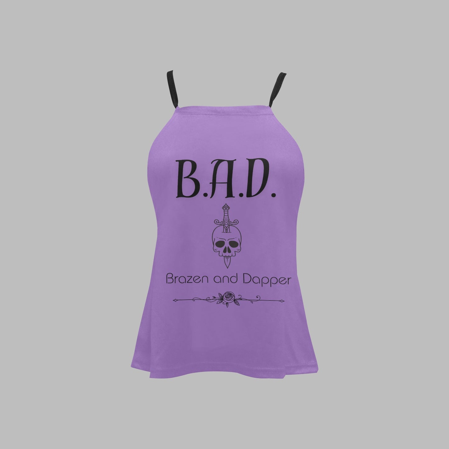 Women's B.A.D Brazen And Dapper Print Spaghetti Strap Vest Top