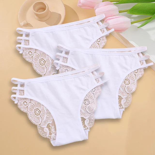 Women's Low Rise Hollow Cut Out Lace Knickers