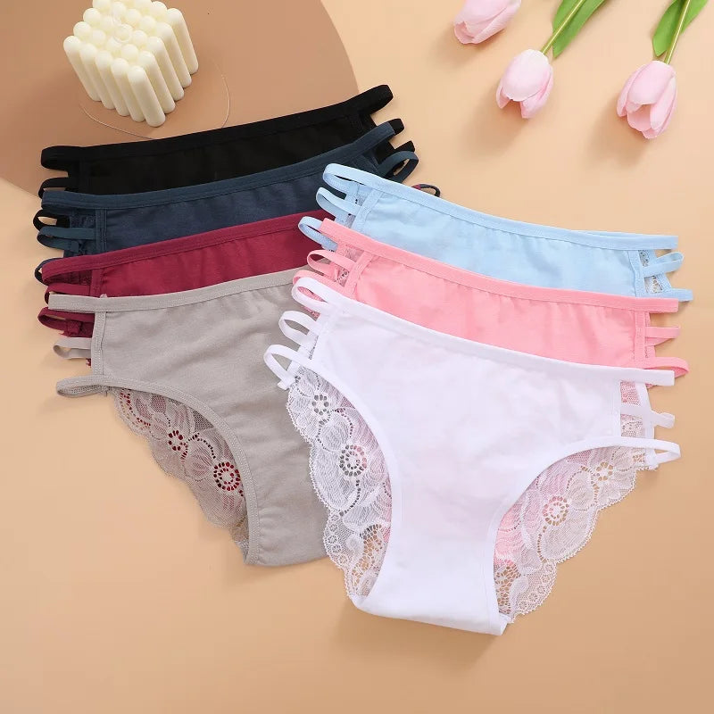 Women's Low Rise Hollow Cut Out Lace Knickers