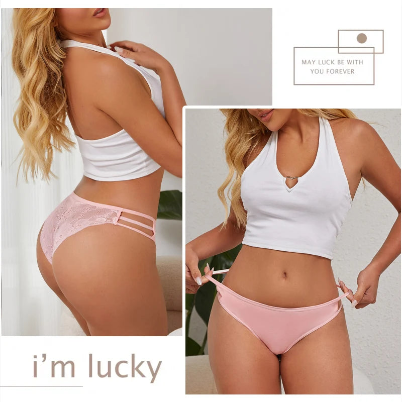 Women's Low Rise Hollow Cut Out Lace Knickers