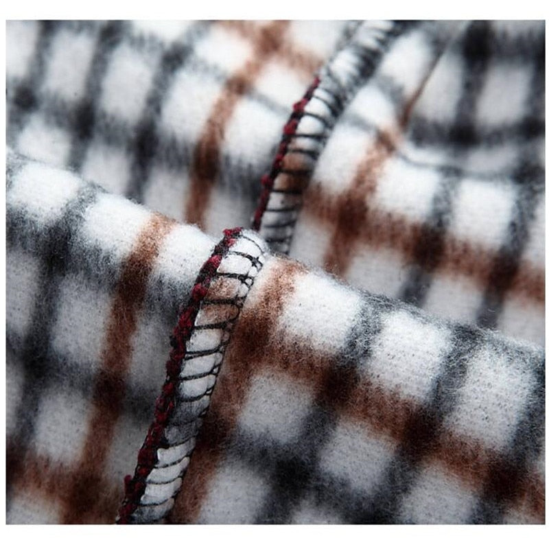 Men's Block Colour Thick Knitted Soft Lined Zipper Cardigan Jacket Outwear Streetwear Autumn Fashion