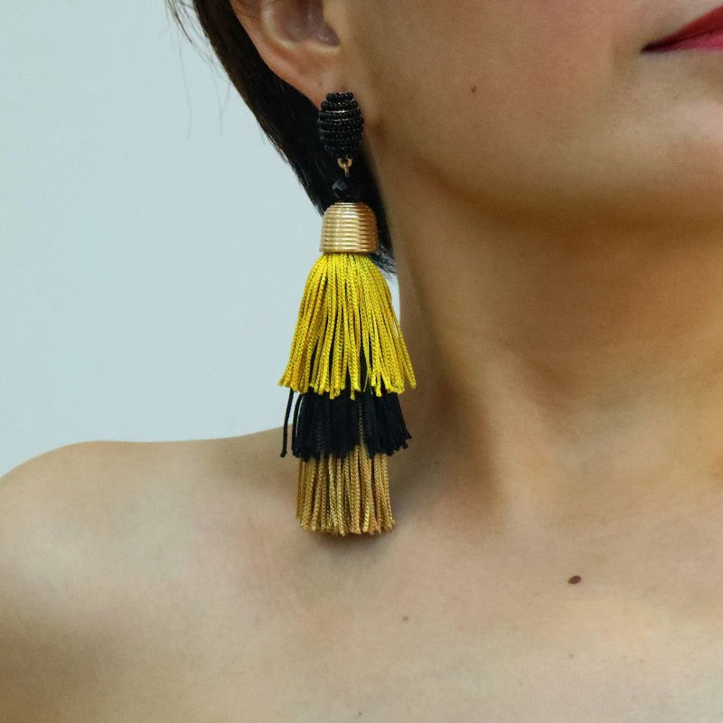 Bohemian Style Long Tassel Earrings