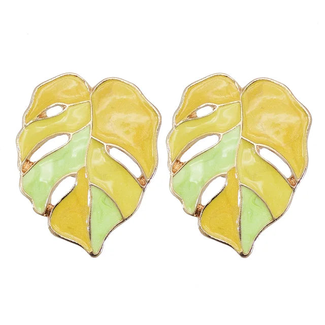 Women's Leaf Stud Earrings