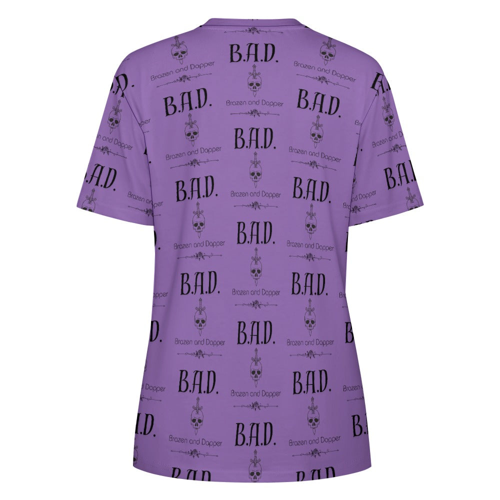 Women's B.A.D Brazen And Dapper Print Cotton T-shirt