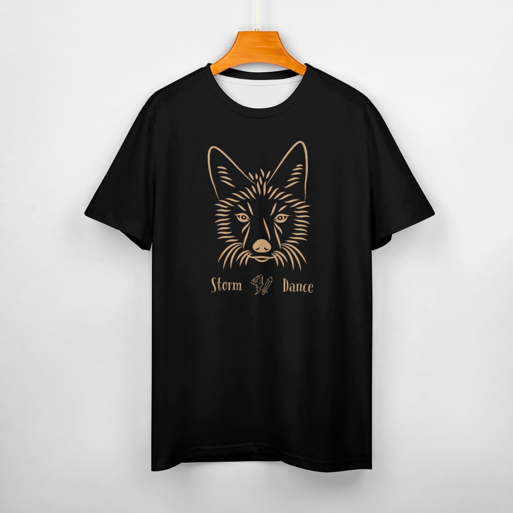 TABOO TIDE Women's Coyote Storm Dance Print Cotton T-shirt