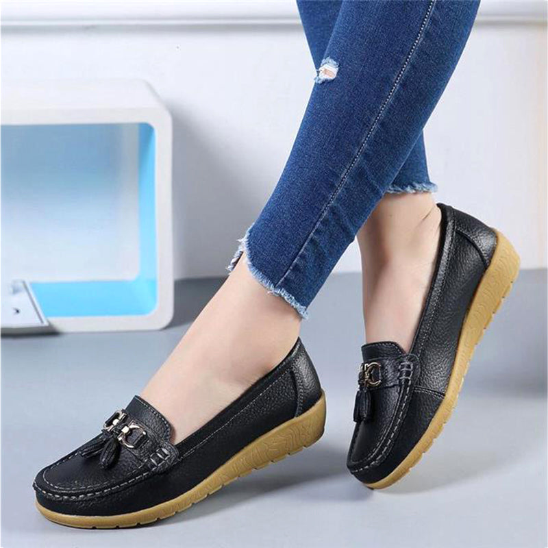Women's Moccasins Loafers Flat Shoes Soft Slip On Footwear