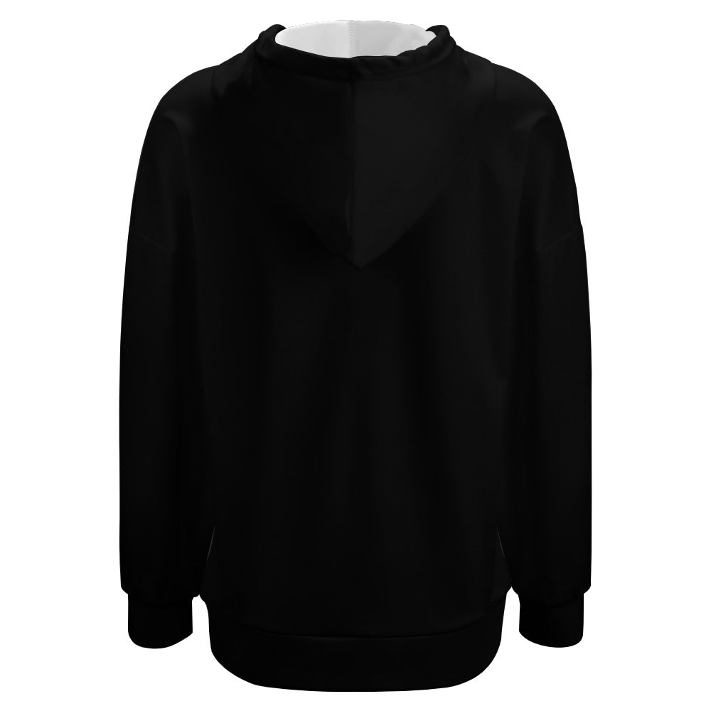 Women's Skeleton Halloween Dropped Shoulder Hoodie