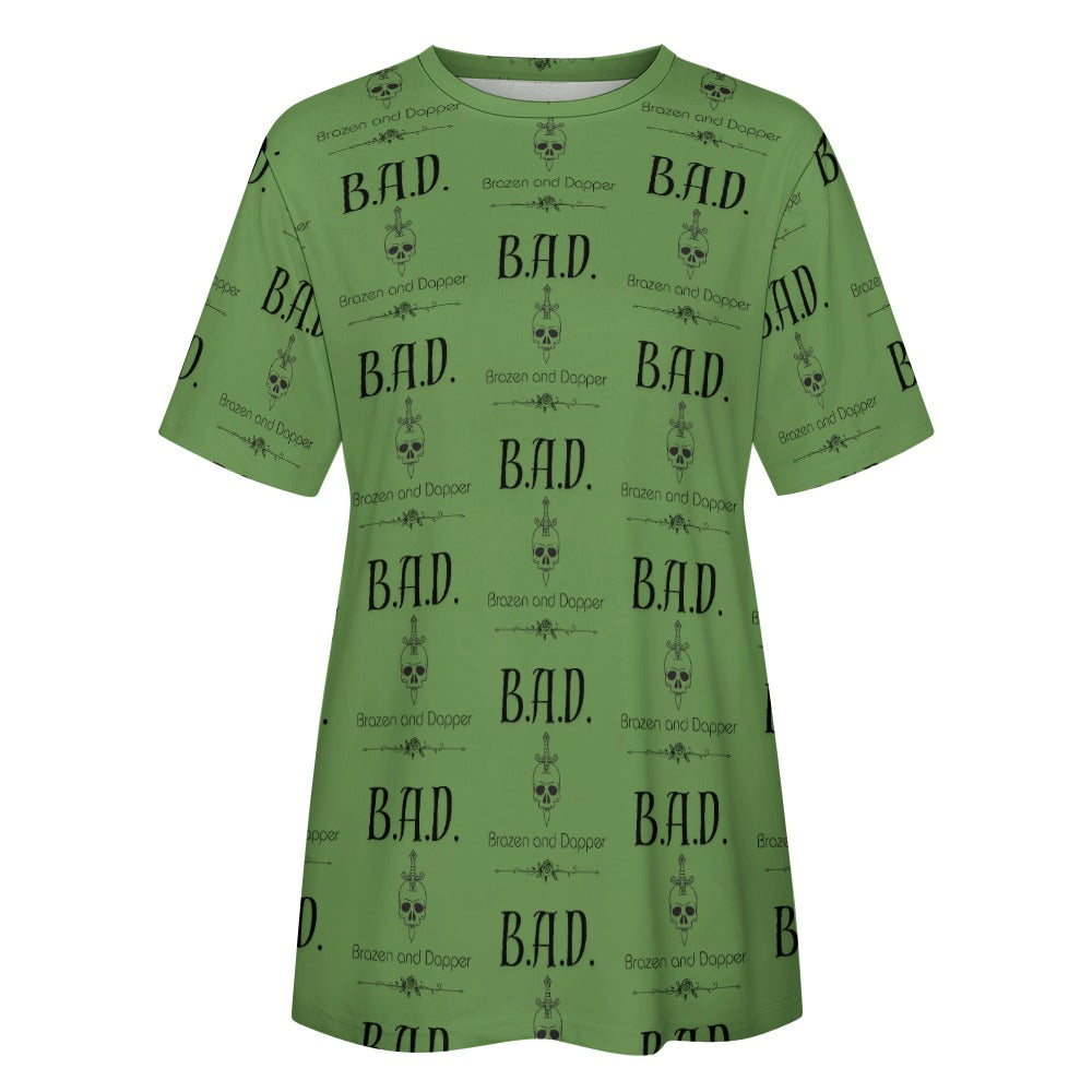 Women's B.A.D Brazen And Dapper Print Cotton T-shirt