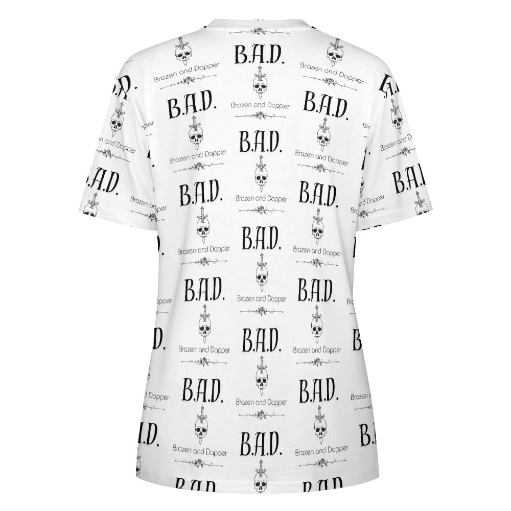 Women's B.A.D Brazen And Dapper Print Cotton T-shirt