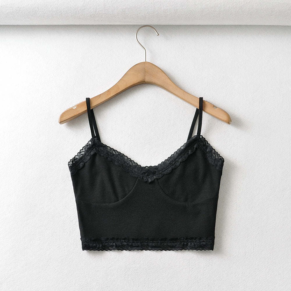 Women's Lace Camisole Vest Short Tank Crop Top