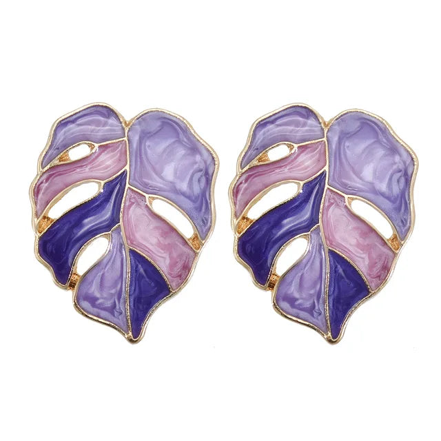 Women's Leaf Stud Earrings