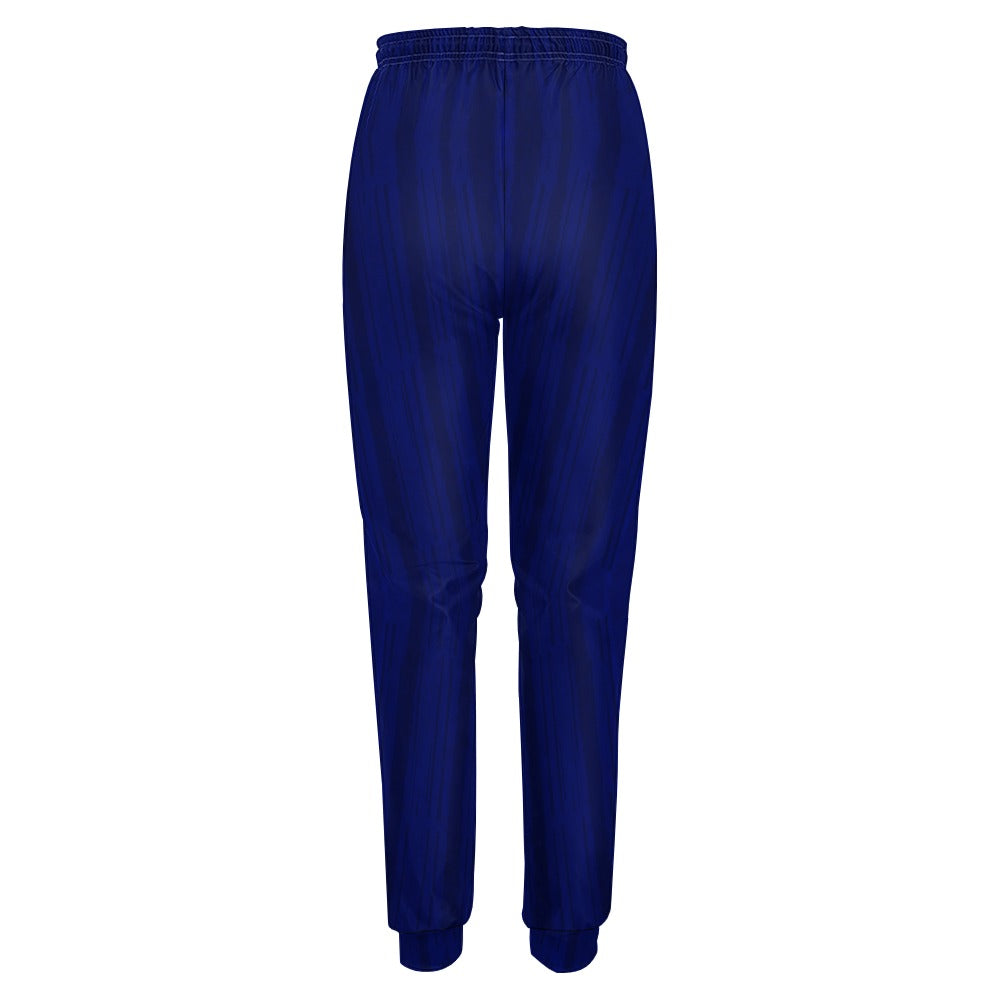 Women's Stripe Ombre Print Pockets Cuff Hem Sweatpants
