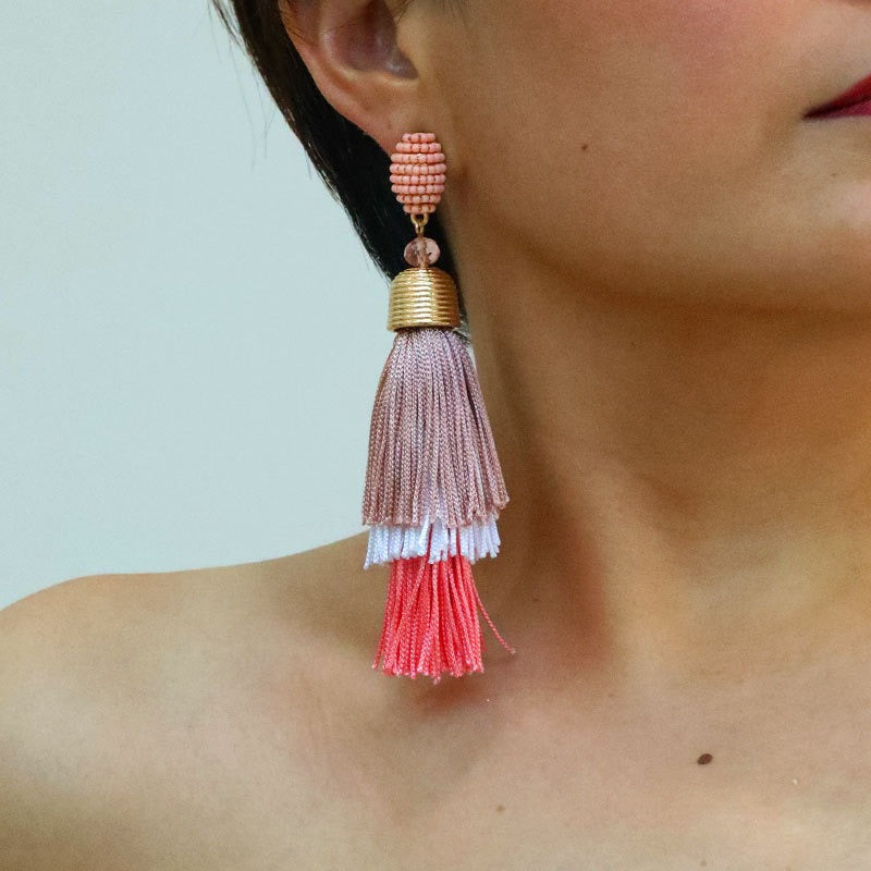 Bohemian Style Long Tassel Earrings