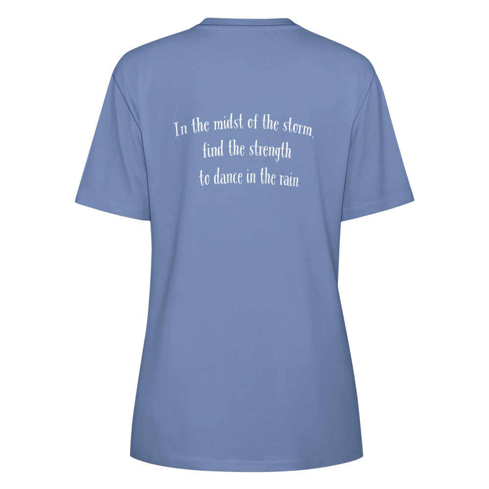 TABOO TIDE Women's Coyote Storm Dance Print Cotton T-shirt