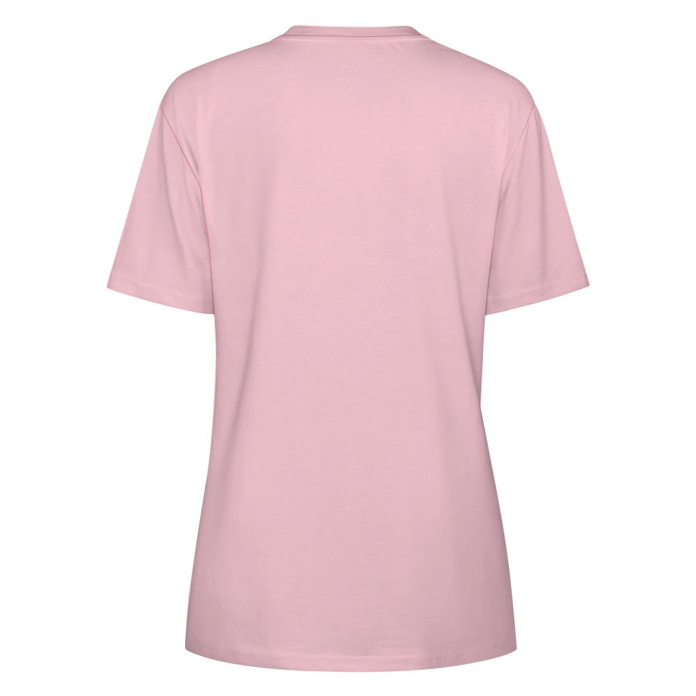 Women's Skull Beach Print Cotton T-shirt
