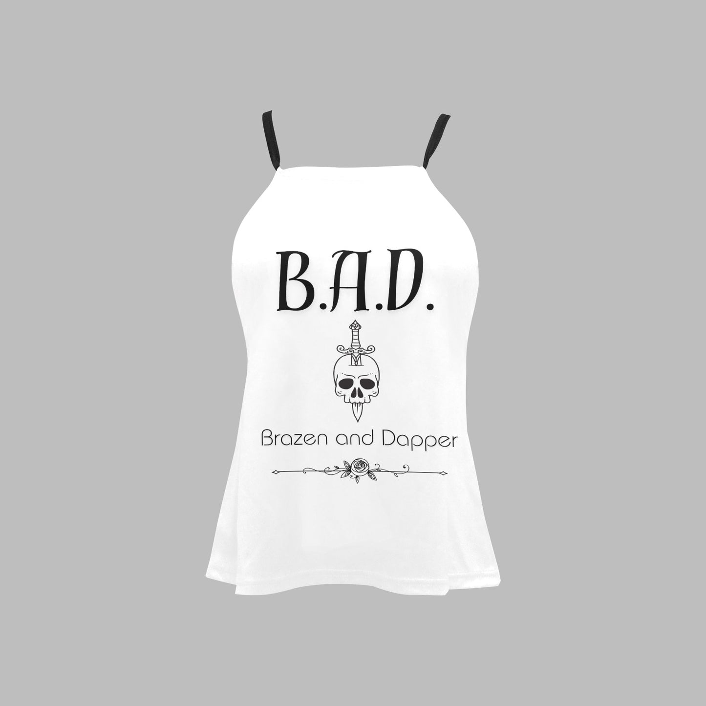 Women's B.A.D Brazen And Dapper Print Spaghetti Strap Vest Top