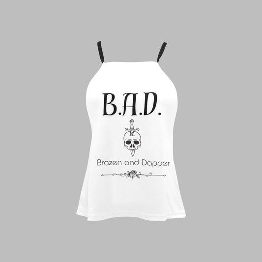 Women's B.A.D Brazen And Dapper Print Spaghetti Strap Vest Top