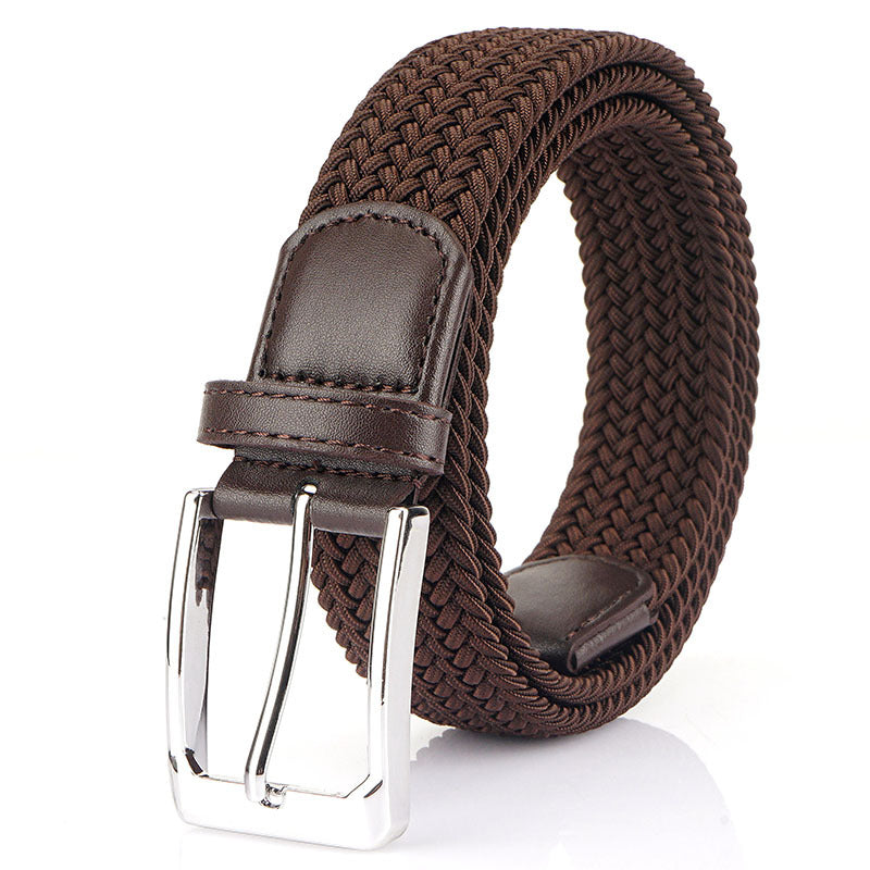 Unisex Canvas Woven Buckle Belt