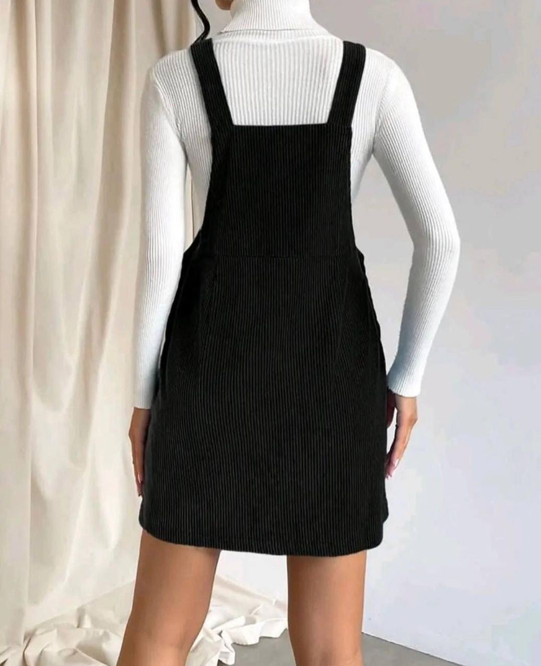 Women's Corduroy Pinafore Dress