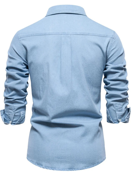 Men's Slim Fit Denim Shirt