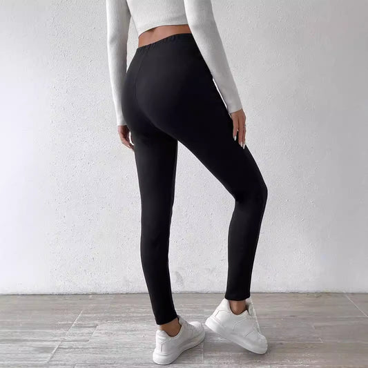 Women's Drawstring Fleece Leggings