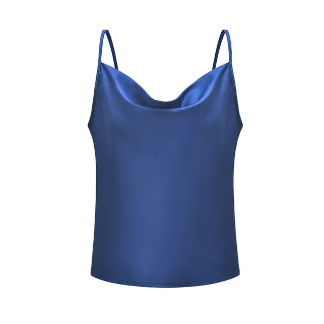 Women's Satin Camisole Strappy Top