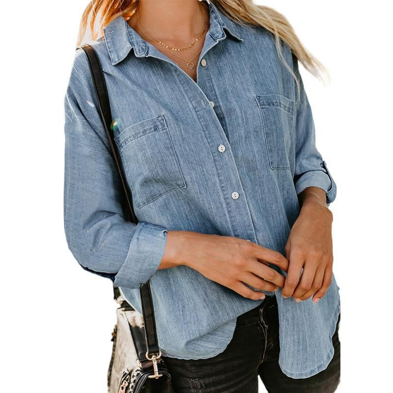 Women's Denim Style Lightweight Shirt