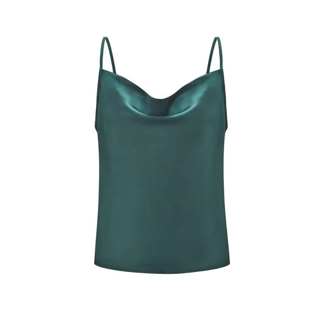 Women's Satin Camisole Strappy Top