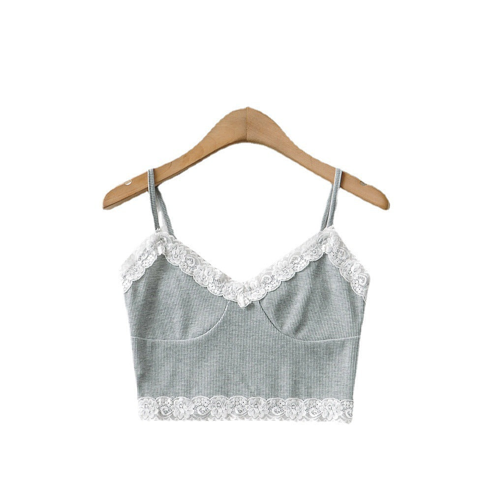 Women's Lace Camisole Vest Short Tank Crop Top