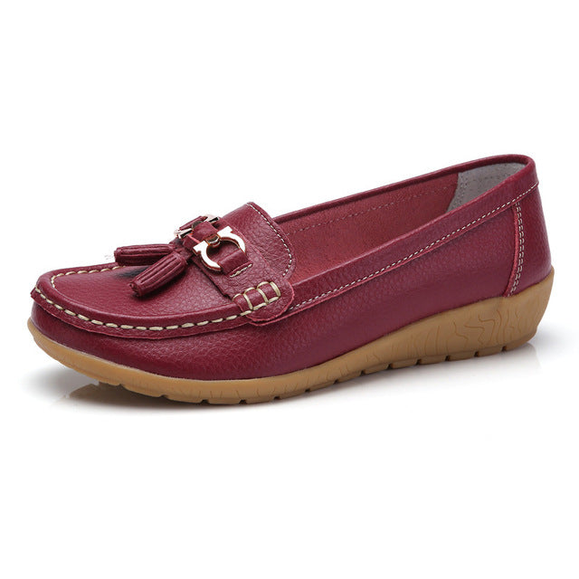 Women's Moccasins Loafers Flat Shoes Soft Slip On Footwear