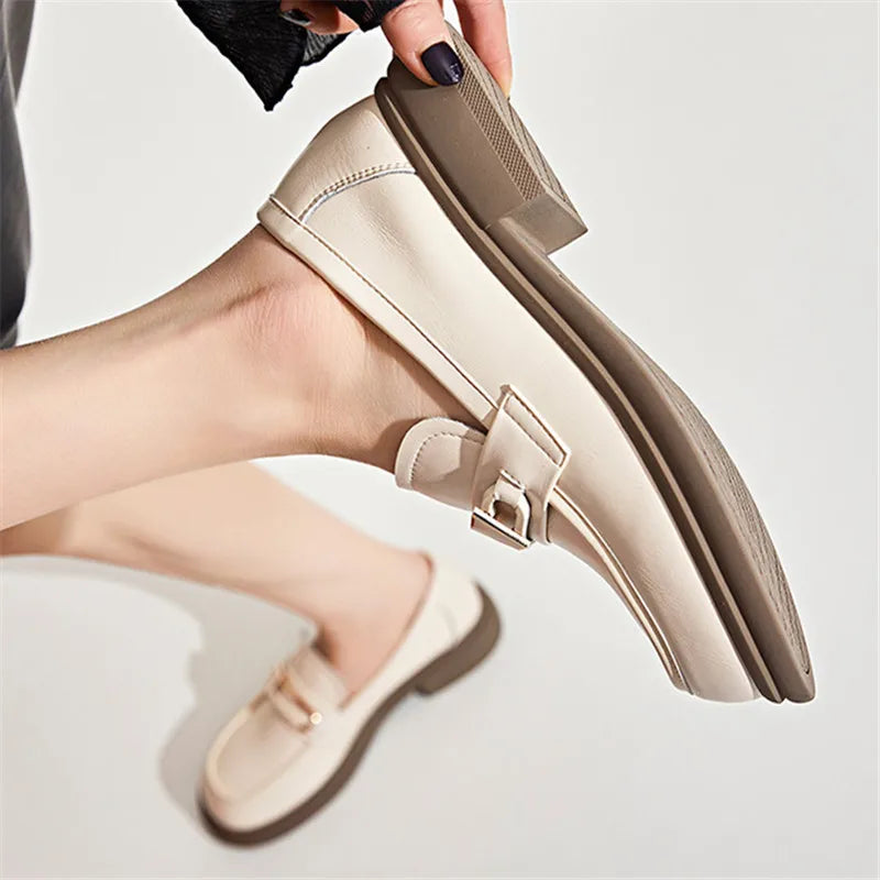 Women's Faux Leather Chunky Loafers