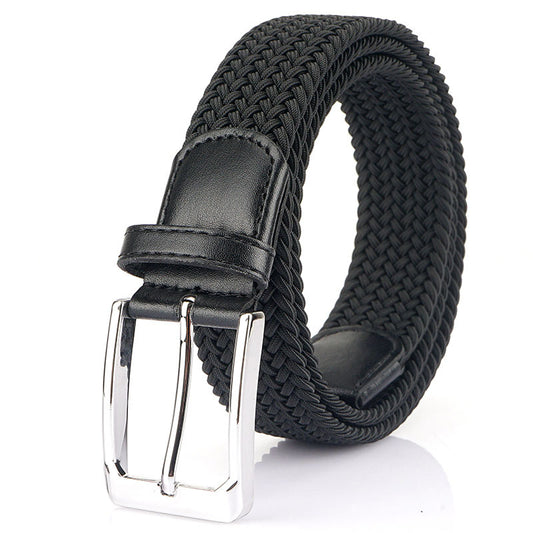 Unisex Canvas Woven Buckle Belt