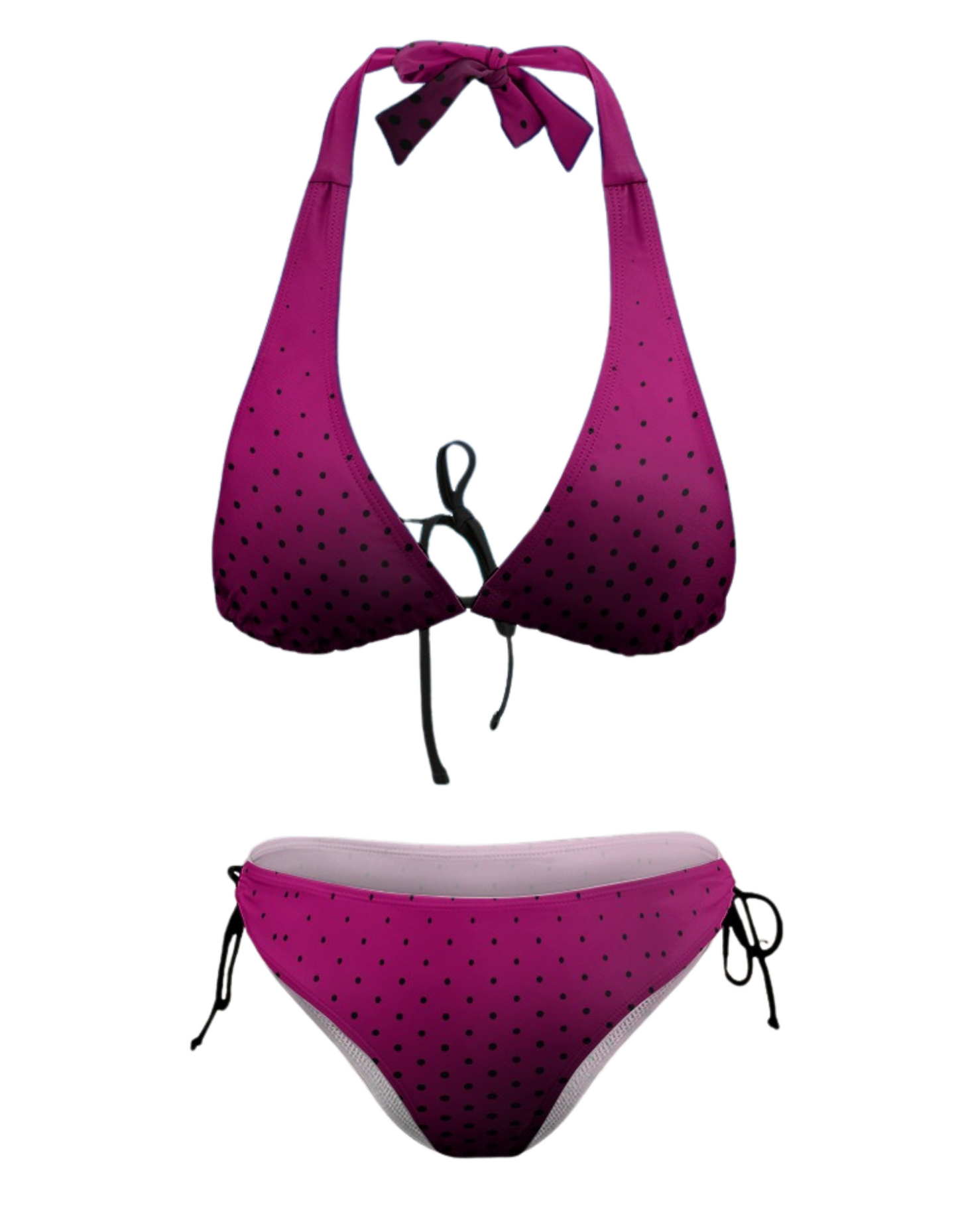 TABOO TIDE Plus Size Women's Ombre Polka Dot Two Piece Bikini