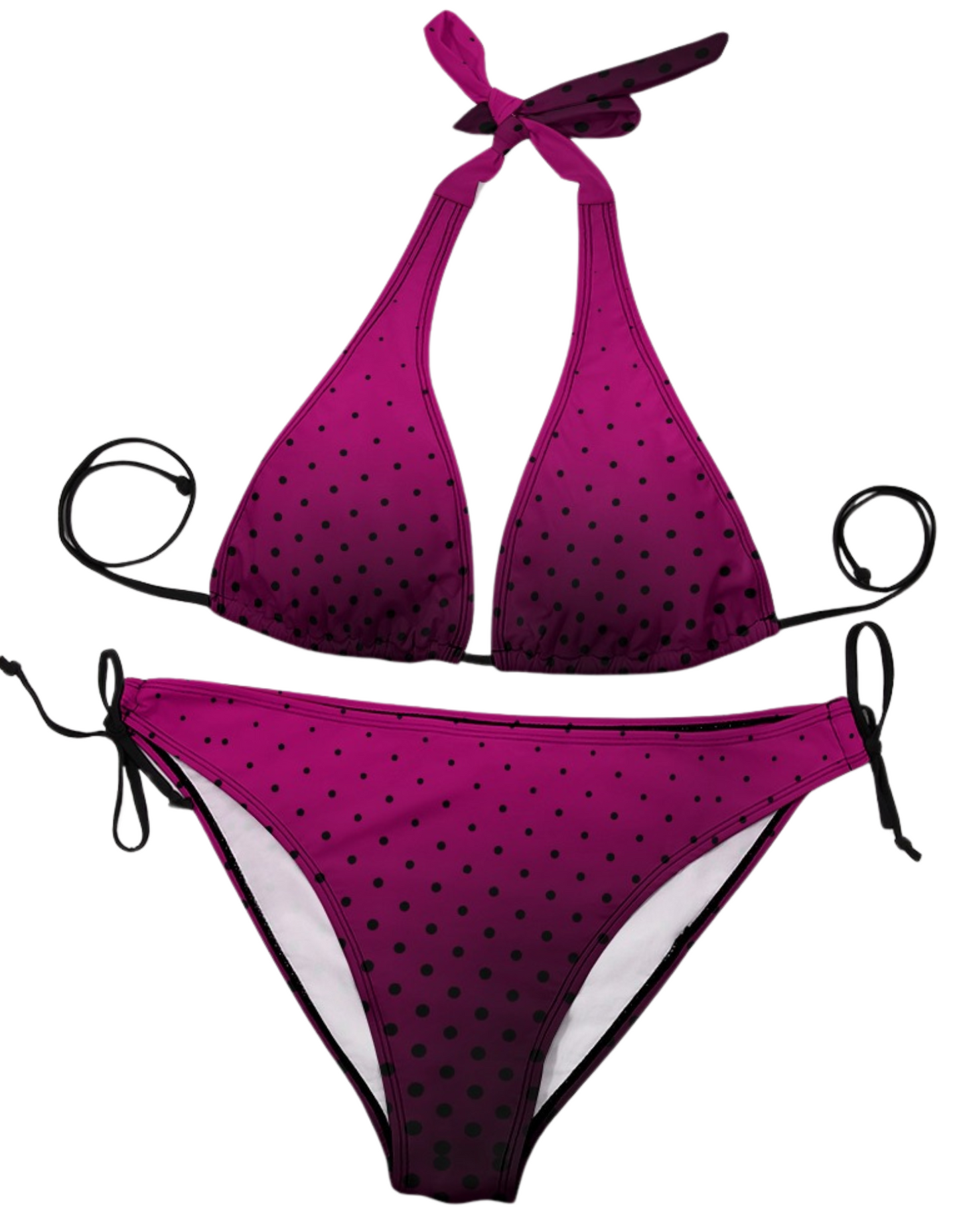 TABOO TIDE Plus Size Women's Ombre Polka Dot Two Piece Bikini