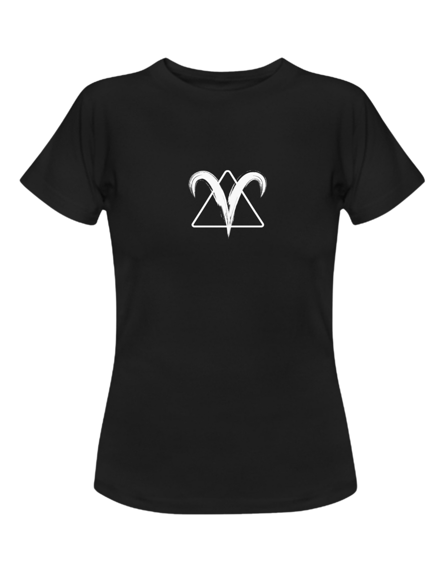TABOO TIDE Women's Aries Zodiac Star Sign with Fire Element Symbol Cotton T-shirt