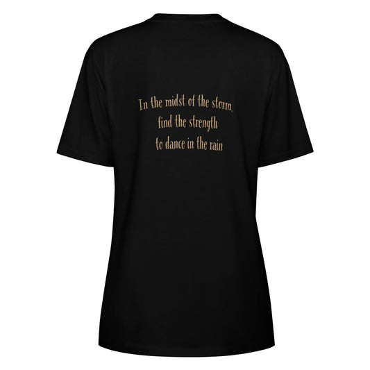 TABOO TIDE Women's Coyote Storm Dance Print Cotton T-shirt