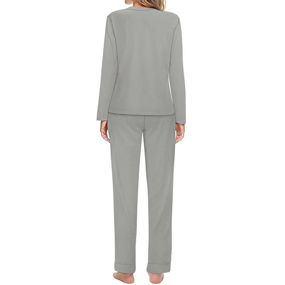 Women's It's Time to Paws Print Two Piece Pyjama Loungewear Set