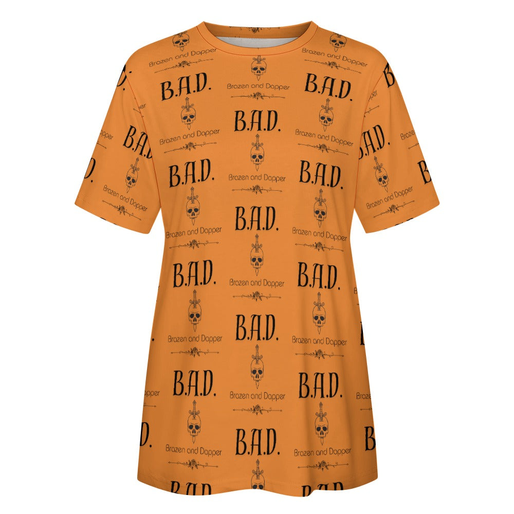 Women's B.A.D Brazen And Dapper Print Cotton T-shirt
