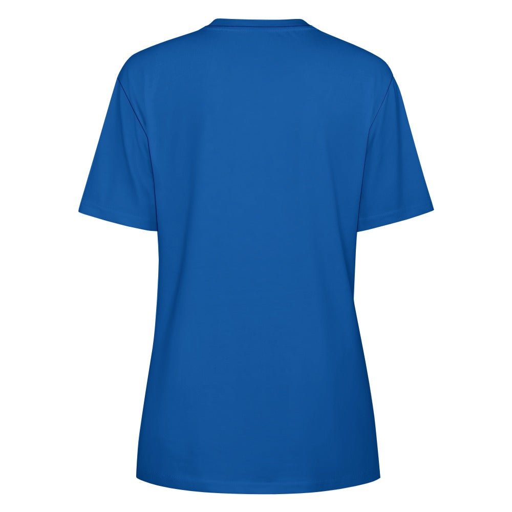 Women's Christmas Snowflake Short Sleeve Cotton T-Shirt