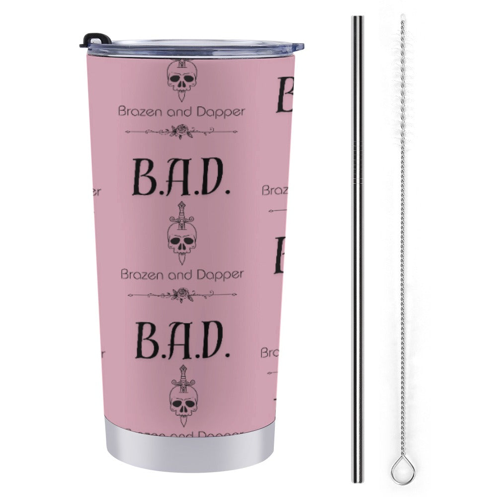 Brazen And Dapper Print Stainless Steel Travel Mug 20 Oz