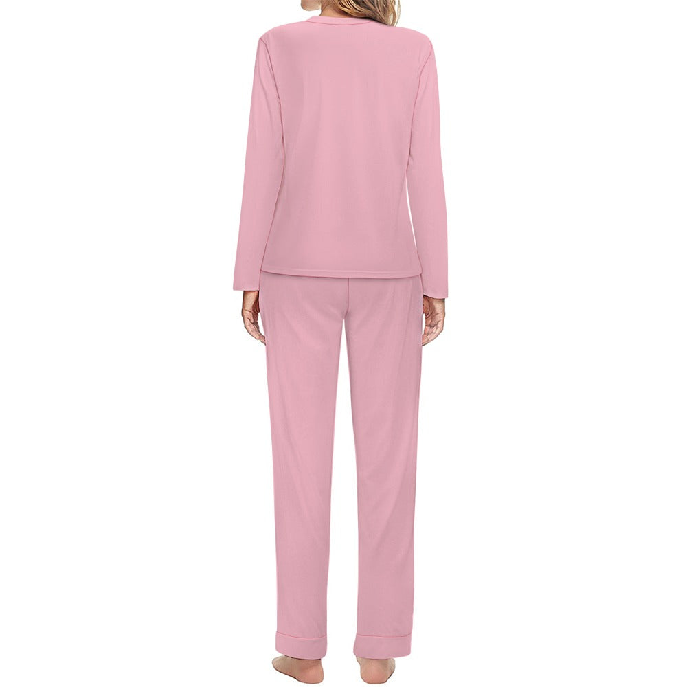 Women's It's Time to Paws Print Two Piece Pyjama Loungewear Set
